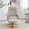 Sardinia Recliner Chair & Footstool in Mushroom